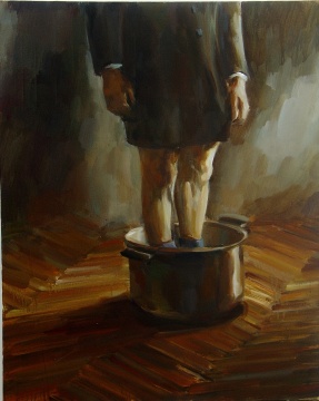 陶大珉 《彷徨者》 100×80cm 布面丙烯 2014
陶大珉 《彷徨者》 100×80cm 布面丙烯 2014