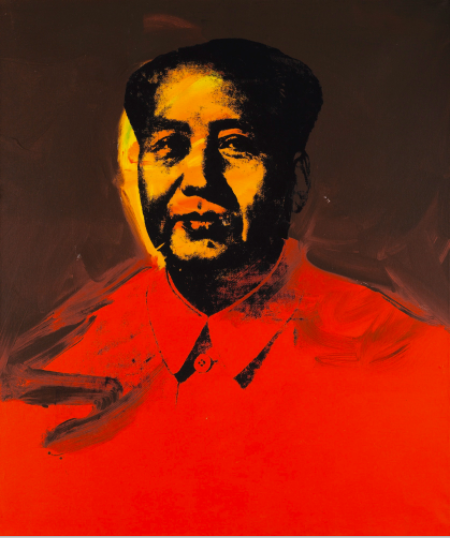 安迪·沃霍尔 《毛主席》 107×163cm 亚克力、丝网印刷 1973
成交价 :9853.75万元,刷新西方当代艺术品的亚洲拍卖记录 2017香港苏富比春拍
安迪·沃霍尔 《毛主席》 107×163cm 亚克力、丝网印刷 1973
成交价 :9853.75万元,刷新西方当代艺术品的亚洲拍卖记录 2017香港苏富比春拍