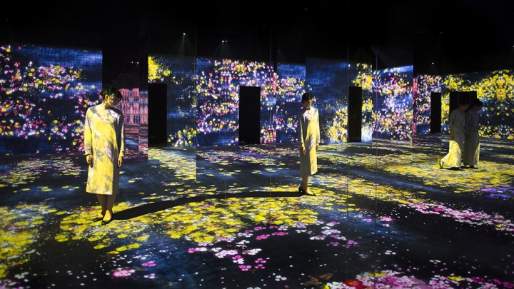 佩斯北京“teamlab：花舞与未来森林”展览现场
