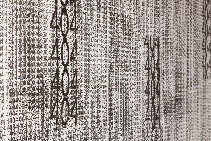 aaajiao《404》局部 2017
aaajiao《404》局部 2017
