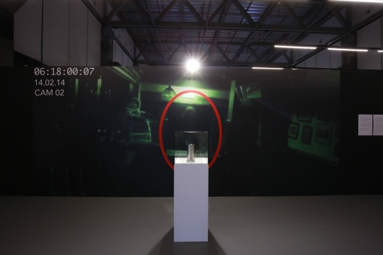 展览现场的陆平原作品
展览现场的陆平原作品