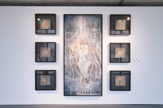 展览现场的赵文悦作品
展览现场的赵文悦作品
