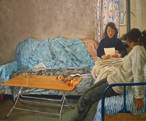 《远方的来信》160x190cm 布面油画 1988(龙美术馆收藏) 《远方的来信》160x190cm 布面油画 1988(龙美术馆收藏)