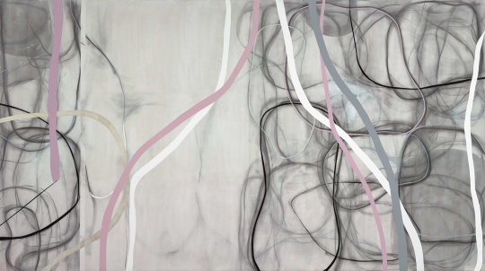 《线—影子的影子 之九》 280x500cm 布面综合材料 2016-2017
