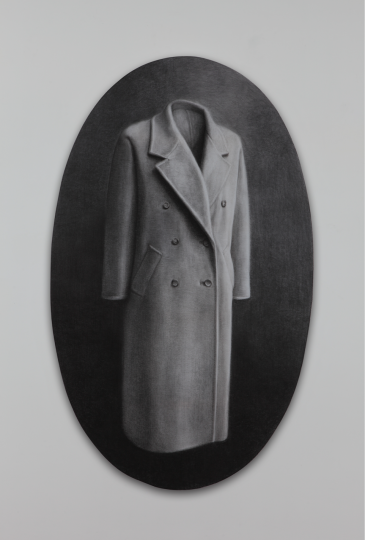 《轮廓1》160×98cm 碳笔毛毡 2013
《轮廓1》160×98cm 碳笔毛毡 2013