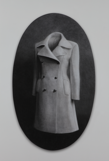 《轮廓3》160×98cm 碳笔毛毡 2013
《轮廓3》160×98cm 碳笔毛毡 2013