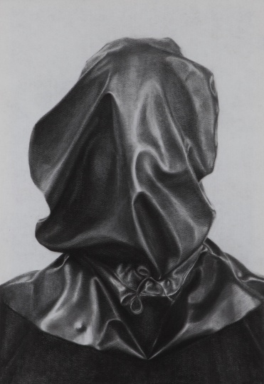 《肖像》102×70cm 碳笔毛毡 2013
《肖像》102×70cm 碳笔毛毡 2013