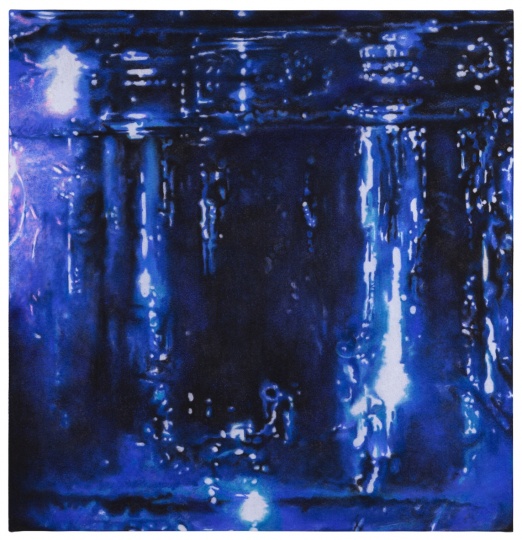 《低落》116.5×112.5cm 色粉毛毡 2015
《低落》116.5×112.5cm 色粉毛毡 2015