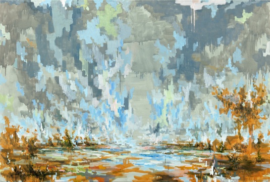 大卫·施奈尔（ David Schnell）《泻湖》120 x 180cm 布面油彩 2012
