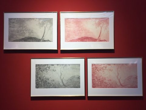 铜版画作品“宝石山”系列
铜版画作品“宝石山”系列