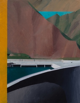 温一沛《一处地景-No.8》 32×25cm ⽊板丙烯 2017
温一沛《一处地景-No.8》 32×25cm ⽊板丙烯 2017