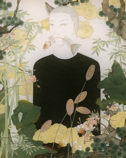 《更修》 50×40cm 绢本设色 2016
《更修》 50×40cm 绢本设色 2016