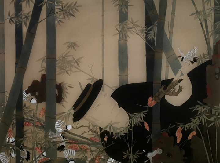 《五·只》 89×120cm 绢本设色 2016
《五·只》 89×120cm 绢本设色 2016