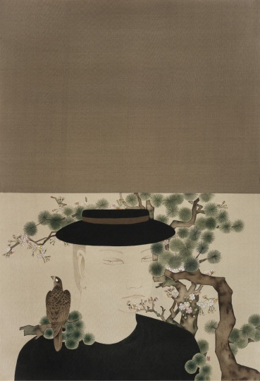 《一叶叶》 71×49cm 绢本设色 2016
《一叶叶》 71×49cm 绢本设色 2016
