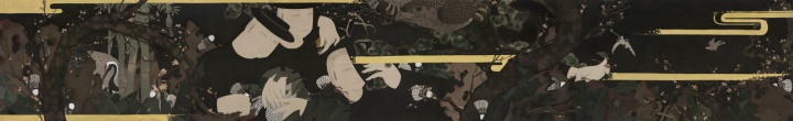 《青·衿 》 59×390cm 绢本设色 2016-2017
《青·衿 》 59×390cm 绢本设色 2016-2017