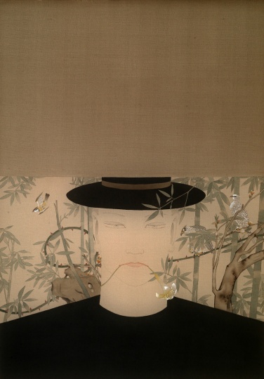 《未到》 69×49cm 绢本设色 2016
《未到》 69×49cm 绢本设色 2016