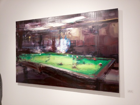 展览现场的日常影像系列油画作品
展览现场的日常影像系列油画作品