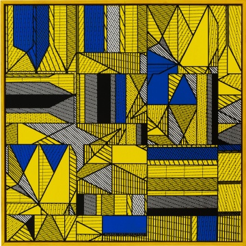 马晟哲 《2017 No.13》100x100cm 布面丙烯 2017
马晟哲 《2017 No.13》100x100cm 布面丙烯 2017