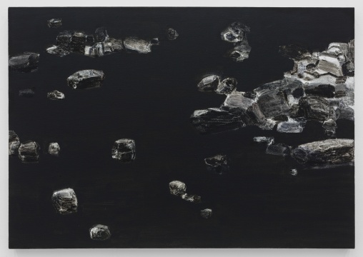 石至莹 《黑石No.1》 80×115cm 布面油画 2017
石至莹 《黑石No.1》 80×115cm 布面油画 2017