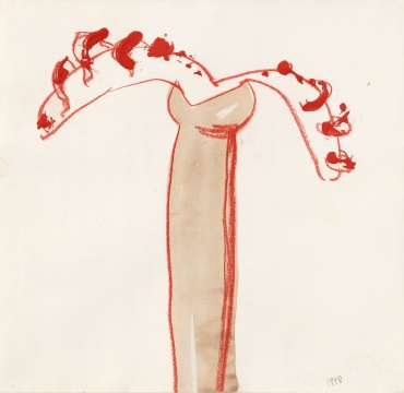 《“百花”手稿》28 x 30 cm 纸本素描、水彩 1998
