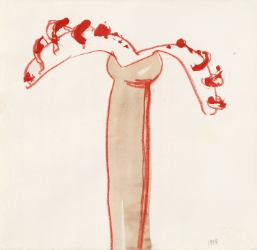 《“百花”手稿》28 x 30 cm 纸本素描、水彩 1998
《“百花”手稿》28 x 30 cm 纸本素描、水彩 1998