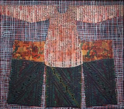 罗璐《戏装系列三》160×180cm,综合媒材,2006
罗璐《戏装系列三》160×180cm,综合媒材,2006