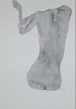 吴雪莲《缺失》29.5×21cm,纸面水墨,2004
