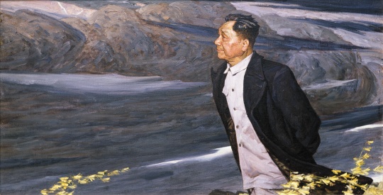 《疾风 》  140x70 cm 布面油画   1976  第五届全国美术作品展览  中国美术馆收藏
