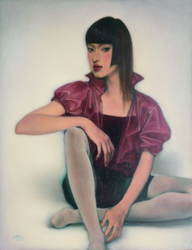 庞茂琨《女孩》111×86cm 布面油彩 2004年
