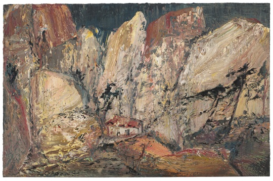 《晚松》 130×200cm 布面油画 2017
《晚松》 130×200cm 布面油画 2017