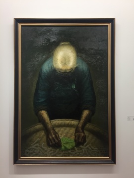 罗中立 《春蚕》 200×134cm 布面油画 1983
罗中立 《春蚕》 200×134cm 布面油画 1983