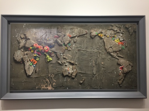 冷军 《世纪风景之三》 105 × 200cm 布面油画 1995
冷军 《世纪风景之三》 105 × 200cm 布面油画 1995