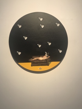 《宇宙观》 布面油画 Φ: 60cm 2016
《宇宙观》 布面油画 Φ: 60cm 2016