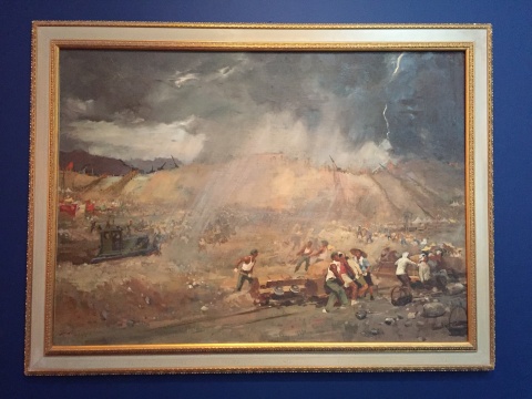 艾中信 《十三陵雷雨》 油画 1958
