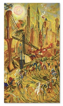 
TOP1 朱沅芷 《工业之轮在纽约》 214×122cm 油画画布 1932

成交价： 1.05亿港元，刷新艺术家个人拍卖纪录（估价：8000万-1.2亿港元）

