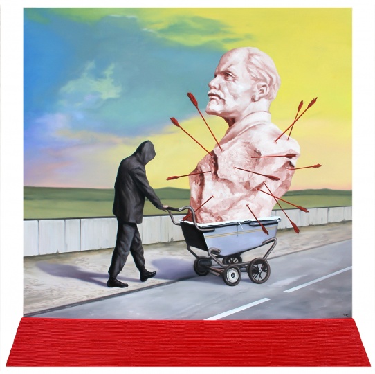 郑宏祥 《超级战车》 布面油画 150 x 150cm 2015年
郑宏祥 《超级战车》 布面油画 150 x 150cm 2015年