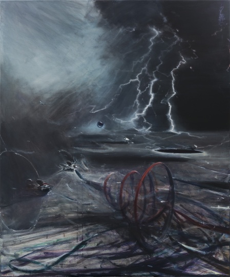 贾蔼力 《星辰隐者》 240×200 cm 布面油画 2017
贾蔼力 《星辰隐者》 240×200 cm 布面油画 2017