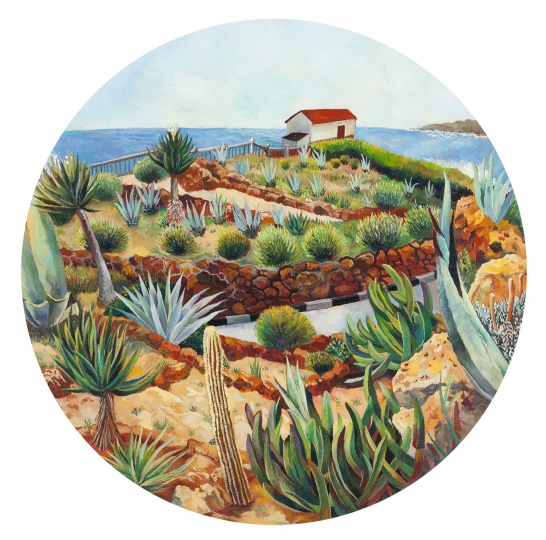 花园 2015 布面油画 D.80cm
花园 2015 布面油画 D.80cm