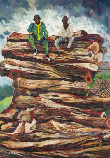 伐木者 2016 布面油画 140×100cm
刘冰的朋友圈中,她的一位尼日利亚朋友在卖木材。中国是尼日利亚最大的木材出口国,但这些木材均是生长了百年的老树。交易只是一瞬间,但资源却是不可再生的
伐木者 2016 布面油画 140×100cm
刘冰的朋友圈中,她的一位尼日利亚朋友在卖木材。中国是尼日利亚最大的木材出口国,但这些木材均是生长了百年的老树。交易只是一瞬间,但资源却是不可再生的
