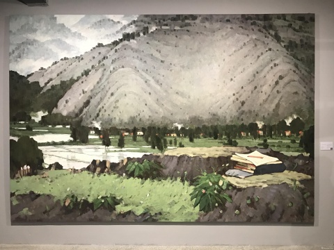 《毛泽东在井冈山》 257×376cm 布上油画 2006

