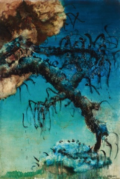周春芽 《中国风景》 194×130cm 布面油画 1993

估价：RMB:10,000,000-15,000,000 
