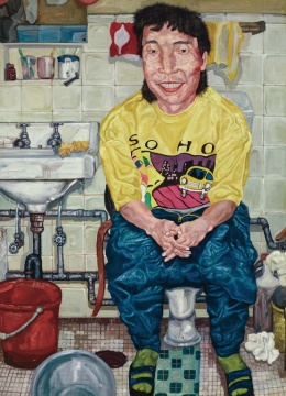 刘炜  《自画像》 177×129.5cm 布面油画 1992 

估价: RMB:15,000,000-20,000,000 
