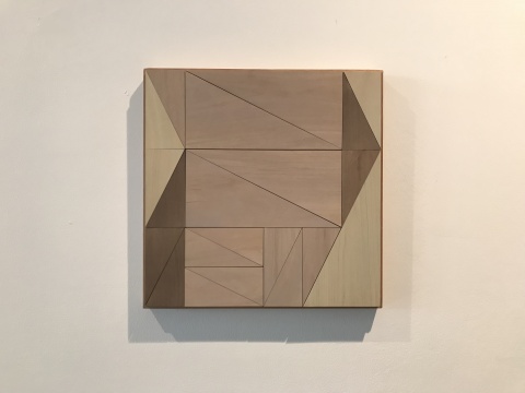 菲利普·科恩《系列-分割布光#13 》 37 × 37cm 木板绘画 2017
