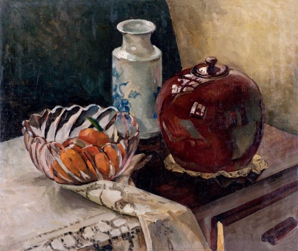 黄显之 《有玻璃果盆的静物》 54×64cm  布面油画 1940年代

估价：RMB 800,000-1,200,000
