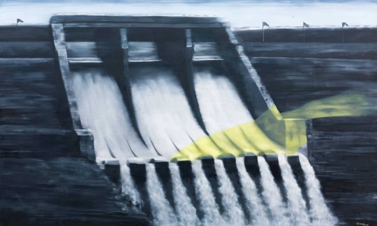 张晓刚 《里和外—大坝》 300×500cm 布面油画 2008

估价：RMB 5,500,000-6,500,000
