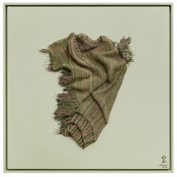 《温差-米黄绿1》 80×80cm 布面油画 2016
《温差-米黄绿1》 80×80cm 布面油画 2016