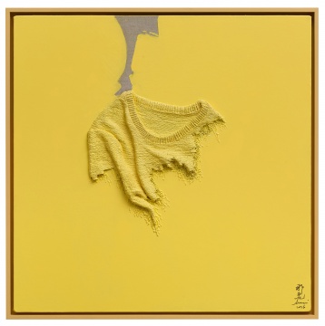 《温差-柠黄》 80×80cm 布面油画 2016
《温差-柠黄》 80×80cm 布面油画 2016