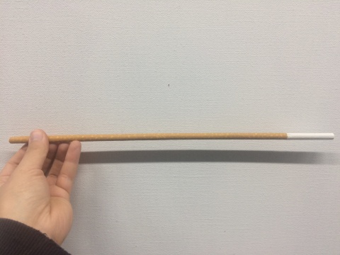 马焘《祝君健康》60x20cm 烟、宣纸、木 2017
马焘《祝君健康》60x20cm 烟、宣纸、木 2017