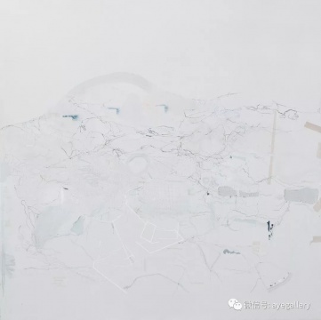 《采石场》 180x180cm 布面丙烯 2016
《采石场》 180x180cm 布面丙烯 2016