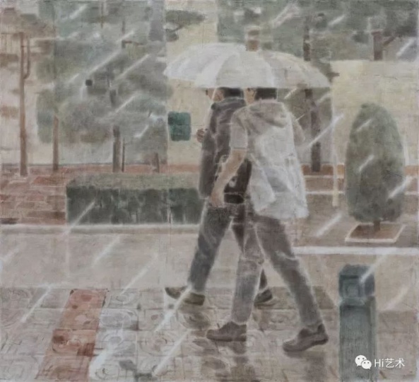 《西湖》200×220cm 布面坦培拉 2017
《西湖》200×220cm 布面坦培拉 2017